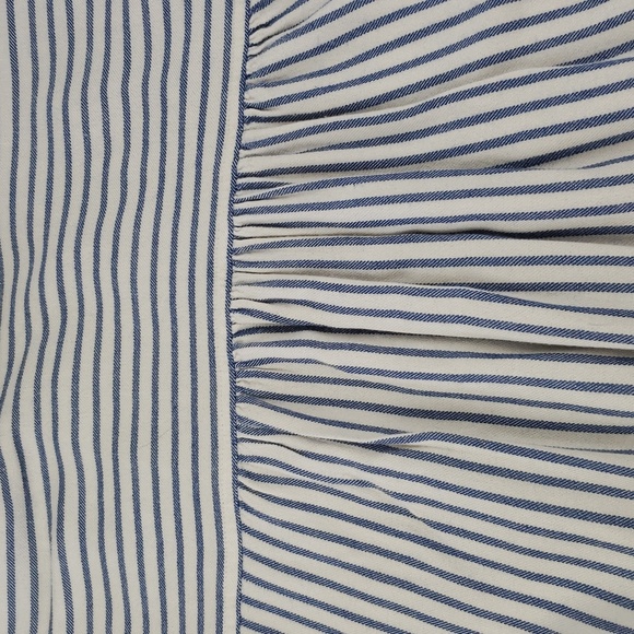 Madewell Central Drapey Shirt in Dalton Stripe Size XXS Oversized - Picture 9 of 10